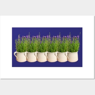 Lavender Plants on Repeat Posters and Art